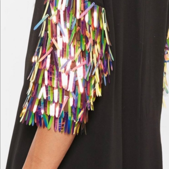 NWT Little Black Dress with Confetti Sleeves🖤 - Picture 6 of 6